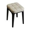 Banqueta Quadrada Macia Embalada para Casa, Banqueta Empilhável para Sala de Estar, Banqueta Simples e Elegante para Mesa de Jantar, Banqueta para Maquiagem de Quarto, Banco Casual
