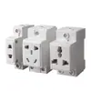 Enchufe Modular Ac30 Caja de Distribución Montada en Riel 16A Enchufe 10A Módulo Doble Enchufe de Cinco Agujeros Dos/Tres Clavijas