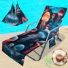 Funda para silla de playa transfronteriza bolsa para silla de playa de microfibra modelos de océano con impresión digital 3D se pueden pedir uno por uno