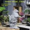 Figuras de Animais Auspiciosos em Pedra Azul Imitação, Decorações de Micro-Paisagem para Tanques de Peixes de Jardim, Pequenos Enfeites Pixiu e Tartaruga Estilo Chinês