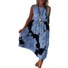 2025 Europa y Estados Unidos verano transfronterizo nueva ropa de mujer estación independiente AliExpress moda estampado sin mangas vestido de encaje