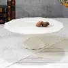 Estilo europeu estilo palácio retrô cerâmica branca prato de frutas prato de bolo prato de casamento prato de servir taça de dim sum prato defeito