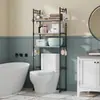 Prateleira de Armazenamento para Banheiro e Vaso Sanitário com Placa de Engate, Prateleira de Chão para Banheiro, Prateleira de Armazenamento Multi-Camadas para Vaso Sanitário, Prateleira de Armazenamento para Vaso Sanitário