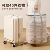 Saco Organizador de Roupas, Alça Longa, Grande Capacidade, Transparente, Reforçado, Forte Capacidade de Carga, Resistente ao Desgaste, Saco Organizador para Mudança