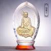 Estatuas de Buda Amitabha Manjushri Puxian Avalokiteshariya Avalokiteshariya de Esmalte Antiguo de Colores Salón de Buda en Casa