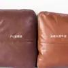 Sillón Individual Vintage de Madera Maciza Nórdica, Silla de Plumas de Cuero Genuino, Sillón Reclinable Perezoso con Relleno de Alta Resiliencia y Alta Resiliencia
