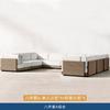 Juego de Sofás de Exterior de Teca de Alta Gama para Patio de Casa, Muebles de Interior para Jardín al Aire Libre, Sofá de Ocio para Hotel B&B