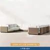 Juego de Sofás de Terraza de Villa de Teca para Exteriores de Gama Alta Muebles de Jardín y Patio de Ocio Sofá para Hotel Interior B&B