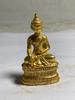 Al por mayor Estilo Antiguo Desgastado Coleccionable Cobre Dorado Auspicioso Estilo Tíbet Pequeña Estatua de Buda Bodhisattva Guanyin Estatua de Cobre Adorno Artesanía