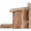 Alimentador Creativo de Ardillas de Madera para Jardín Exterior Alimentador de Animales Alimentador de Pájaros Adorno Artesanal de Escritorio