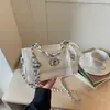 Bolso Cuadrado Pequeño para Mujer 2026 Nuevo Modelo Rosa Acolchado con Lazo y Cadena Bolso de Hombro para Chica Dulce Bolso Cruzado