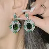 Conjunto de Brincos Versa Court Amarelo Ganso Zircônia Anel Ace Caibao Banhado a Ouro Microincrustado Pingente Vintage Elegante