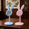 Suporte de Fone de Ouvido com Orelha de Coelho Fofo Coelhinho Suporte Universal para Tablets e Celulares Telescópico Ajustável Levanta Suporte Preguiçoso