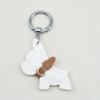 Estoque Transfronteiriço Mini Método Luta de Cachorros Chaveiro Desenho Animado Pingente de Cachorrinho de Couro Chaveiro de Carro Acessórios para Capa de Celular