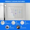 Venta caliente calendario magnético acrílico de borrado en seco para refrigerador calendario magnético para refrigerador calendario transparente de borrado en seco tablero para escribir