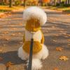 Ropa para Mascotas Otoño e Invierno Nuevo Suéter Cálido de Lana Estilo Coreano Color Cálido Resistente al Frío Lana de Cordero Suéter con Correa