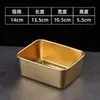 Contenedor de Acero Inoxidable para Alimentos con Tapa Cuadrado Lonchera Almacenamiento en Refrigerador Preparación para Olla Caliente Lonchera para Exteriores Caja Cuadrada Pequeña Regalo
