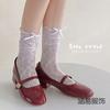 Calcetines de Encaje de Verano para Mujer, Calcetines Holgados de Malla, Calcetines a Media Pantorrilla con Lazo, Medias Dulces Lolita, Calcetines de Red Versátiles
