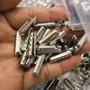 Corda com Ponta de Bala de Aço Inoxidável Boca Dentada de Quatro Pontos de Aço Inoxidável Ponteira de Metal para Cadarço Cordão para Calça Cordão para Chapéu Cordão para Moletom