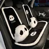 El reposacabezas y soporte lumbar para coche Blue Rain, con un lindo diseño de panda, es una almohada lumbar versátil para coche adecuada para todas las estaciones y proporciona soporte para el cuello.