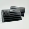 Amazon Venta al por mayor transfronteriza Banderas de EE. UU. Metal Aluminio Pegatinas para Coche Aluminio Negro Izquierda y Derecha Pegatinas Laterales para Coche