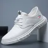 Comercio Exterior Transfronterizo Wholesale Zapatos de Cuero Negro para Hombre Zapatos de Trabajo Casuales de Trabajo Seguridad Zapatos de Cuero Slip-On