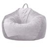 Sofá de fábrica, puf, funda de tela, tatami, corto, de terciopelo, sin relleno, para el hogar, bolsa para guardar juguetes