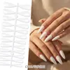 Uñas Postizas Wearable de Punta Larga Estilo Europeo y Americano para Comercio Exterior, Puntas de Uñas Falsas de Color Sólido Simples, Uñas Removibles de Alta Calidad