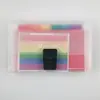 Carpeta de Acordeón Mini Arcoíris A6 con 13 Compartimentos, Carpeta Clasificadora de Archivos Multicapa, Portarecibos, Cierre de Broche y Organizador de Documentos Tipo Correa