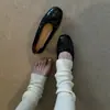 Versión de Cuero Suave~Zapatos Retro de Boca Baja sin Cordones para Mujer, Zapatos de Abuela de Cuero Suave con Suela Suave, Zapatos Individuales Pequeños Retro de Cuero Genuino con Suela Plana
