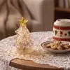 Vidro Esmaltado Zibo Luz Noturna Feita à Mão Artesanato de Árvore de Natal Artesanato em Vidro Ornamento de Mesa Luminoso Criativo