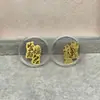 Pegatina de Teléfono de Oro Puro 999 Oro 2mg Princesa Por Favor Hazte Rico Rápido Lámina de Oro Atrae Dinero Pequeño Regalo Promocional Venta al por Mayor desde el Fabricante