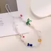 Estilo Ins Corrente de Celular Versátil Maçã Verde Caseira Pingente de Celular Infantil Pingente Quadrado Amarelo e Branco Pingente Ccd Pingente de Câmera