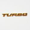 Adesivos de metal de liga de zinco para carros turbo modificados, adesivos para carroceria de carros esportivos, adesivos de decoração de logotipo traseiro de carro