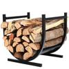 Ferramentas para lareira Suporte para queima de lenha Rack para empilhamento de madeira Rack para armazenamento de madeira Rack para armazenamento Organizar e colocar em ambientes internos e externos