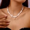 Joyería Transfronteriza Europea y Americana Verano Dopamina Dulce Collar de Mariposas de Grava Estilo Vacacional para Mujer Collar de Cuentas Combinable