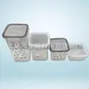 Frasco sellado de plástico para alimentos, almacenamiento de alimentos, cereales, aperitivos, refrigerador, caja de almacenamiento
