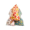 Pacote de Material DIY Almofada Triangular Veludo de Artemísia Almofada Preenchida Almofada Doméstica para Adultos Personalizada Casca de Trigo Sarraceno Almofada Triangular