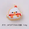 Biscoito Sanduíche Boneco de Neve Lanche Brinquedo Artesanal DIY Cola de Creme Capa de Celular Acessórios para Penteado Presilha de Cabelo Peças de Resina Atacado
