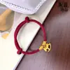 Pulsera Popular del Año del Caballo de Xiaohongshu para Mujer, Pulsera Roja de Nicho de Lujo Ligero, Accesorio de Mano Elegante y Versátil, Venta al por Mayor por Pieza