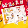 Bolsa de stickers de día hermoso serie de muñeca de corte creativos retro niña cuenta de mano diy stickers decorativos 8