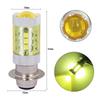 Faro de motocicleta garra sencilla H6 2835 16led PX15D alta potencia 4300K faro led luz amarilla