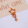 Llavero Estrella Pintada con Cierre de Langosta Especial para Cuentas Colgante de Hebilla de Puerta Pintada con Spray de Colores Accesorios para Joyería DIY