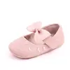 Suelas de goma súper suaves zapatos para niños pequeños Primavera y Otoño nuevos zapatos de princesa con lazo para bebé niña zapatos para bebé de 0 a 1 año 2268