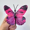 Simulación Estéreo 3D Mariposa Caperucita Roja Explosiones Atmósfera Decoración de Ventana de Mariposa Pasador Tocados Material diy