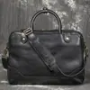 Bolsa de Mão Masculina de Couro Genuíno Mais Vendida na Europa e América Couro Tanning Vegetal Pasta de Negócios Couro de Vaca Grande Capacidade Bolsa para Computador