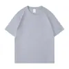 Camisetas de Manga Curta Tamanho Europeu Transfronteiriças com Impressão de Logotipo Personalizado, Algodão Puro, Texto Personalizado de Peça Única, Gola Redonda, Cor Sólida, Roupa de Trabalho, Impressão Gráfica DIY