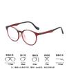 Nuevo Armazón de Lentes Tr90 Moderno Ultraligero Redondo Armazón de Lentes Tr90 Unisex Armazón de Lentes para Miopía Venta al por Mayor