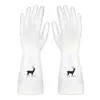 Luvas Duráveis para Lavar Louça Femininas para Cozinha Doméstica, Ferramenta de Limpeza de Látex Espessado, Tarefas Domésticas, Lavanderia, Borracha, Impermeável