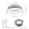 Portalámparas Curvo Gu10 Soporte Foco Apertura Empotrada 80mm Frontal Portalámparas/Carcasa Lámpara Mr16/Gu5.3/E27
